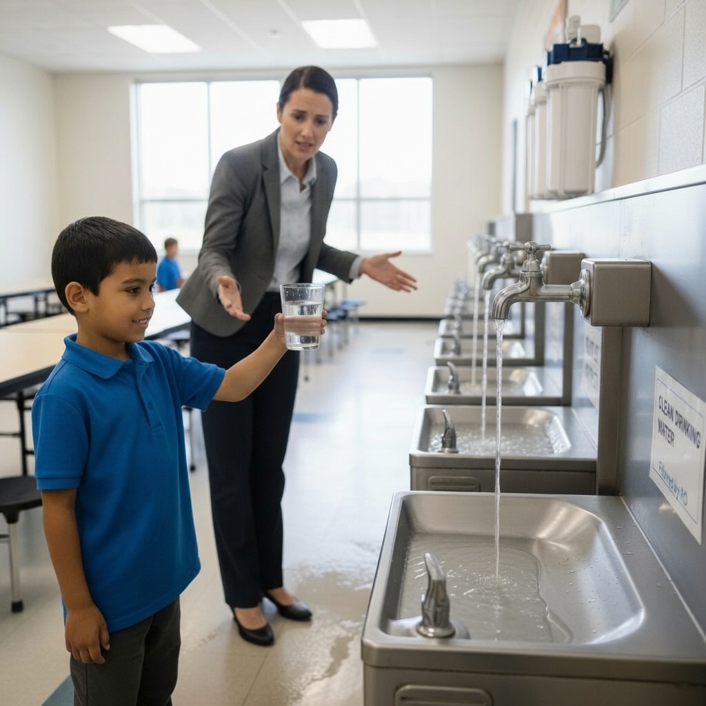 Clean water fountain
